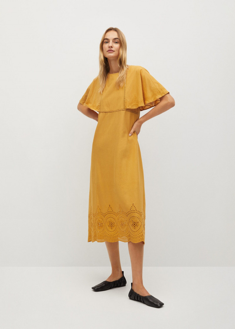 Maartje Verhoef featured in  the Mango catalogue for Spring/Summer 2021