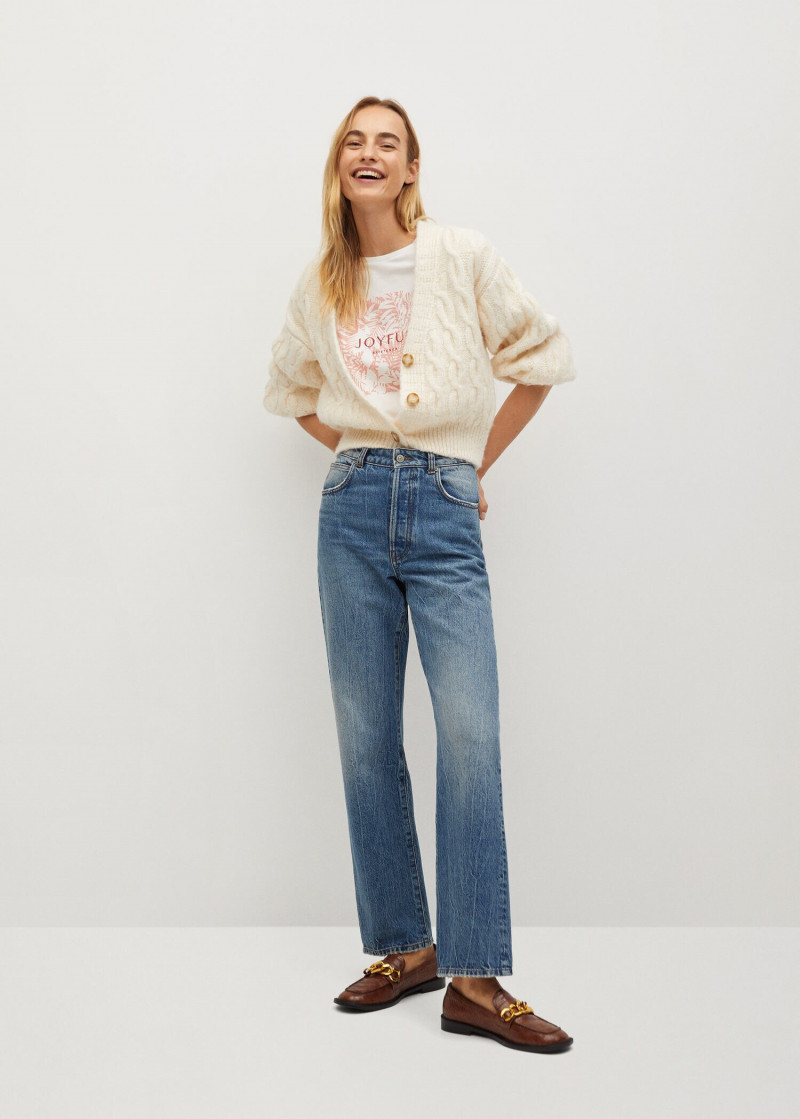 Maartje Verhoef featured in  the Mango catalogue for Spring/Summer 2021