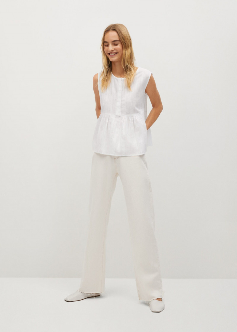 Maartje Verhoef featured in  the Mango catalogue for Spring/Summer 2021