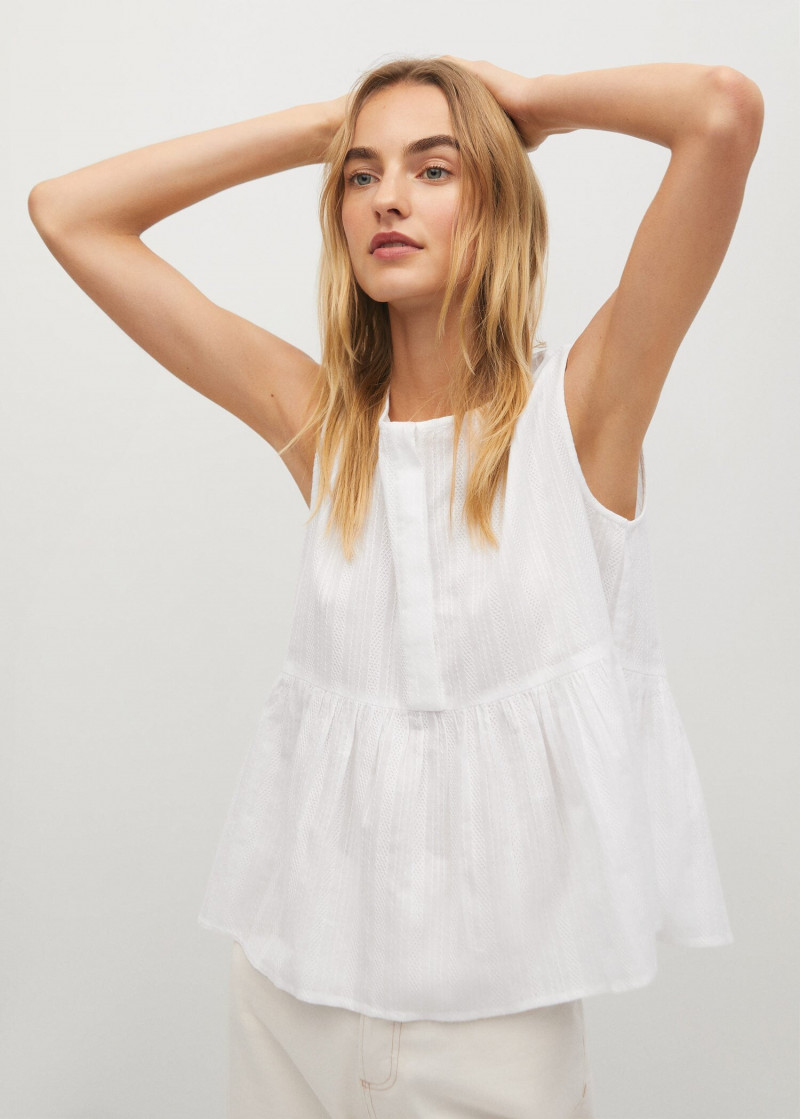 Maartje Verhoef featured in  the Mango catalogue for Spring/Summer 2021