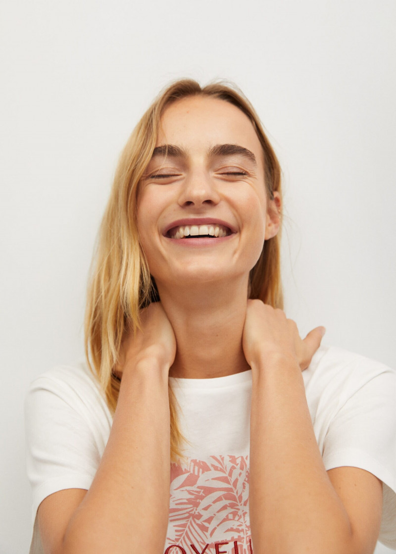 Maartje Verhoef featured in  the Mango catalogue for Spring/Summer 2021