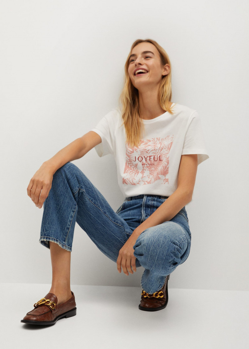 Maartje Verhoef featured in  the Mango catalogue for Spring/Summer 2021