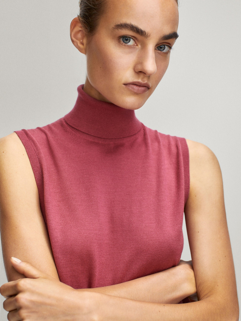 Maartje Verhoef featured in  the Massimo Dutti catalogue for Pre-Fall 2020