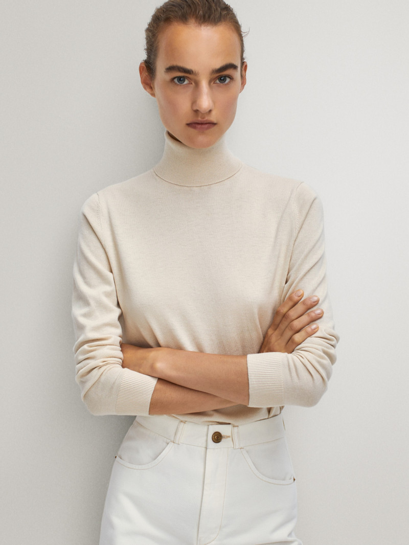 Maartje Verhoef featured in  the Massimo Dutti catalogue for Pre-Fall 2020