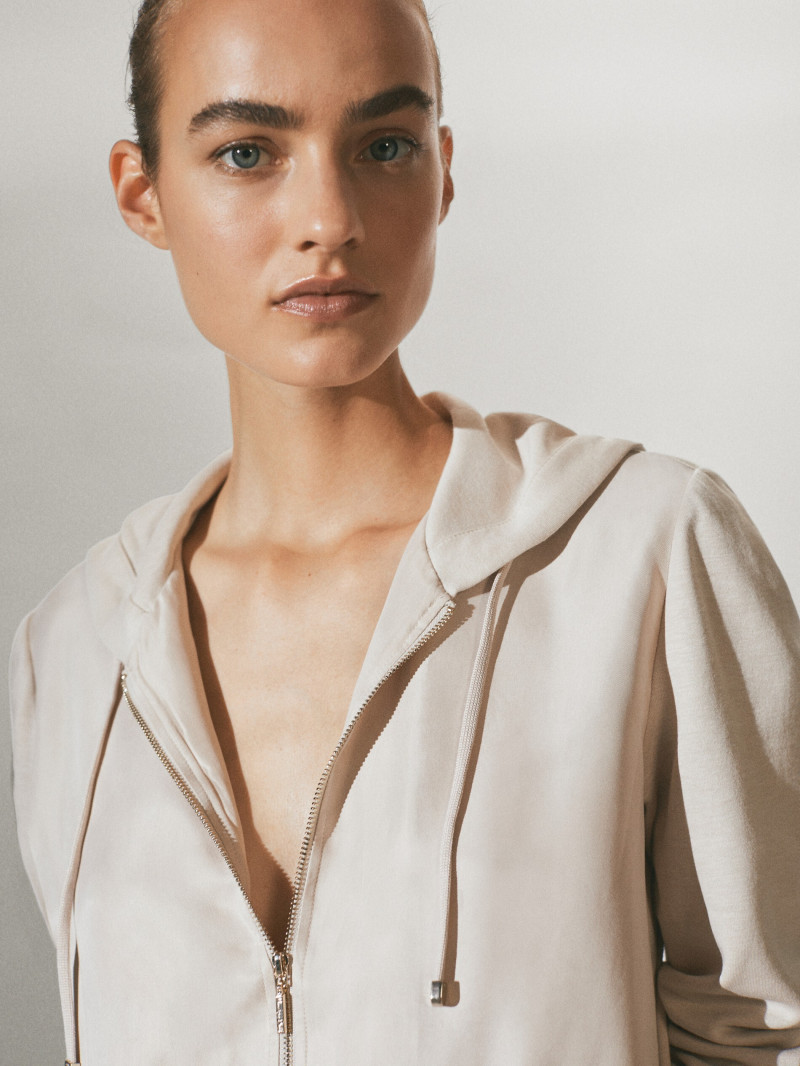 Maartje Verhoef featured in  the Massimo Dutti catalogue for Pre-Fall 2020