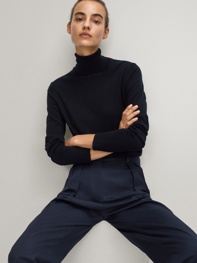 Maartje Verhoef featured in  the Massimo Dutti catalogue for Pre-Fall 2020