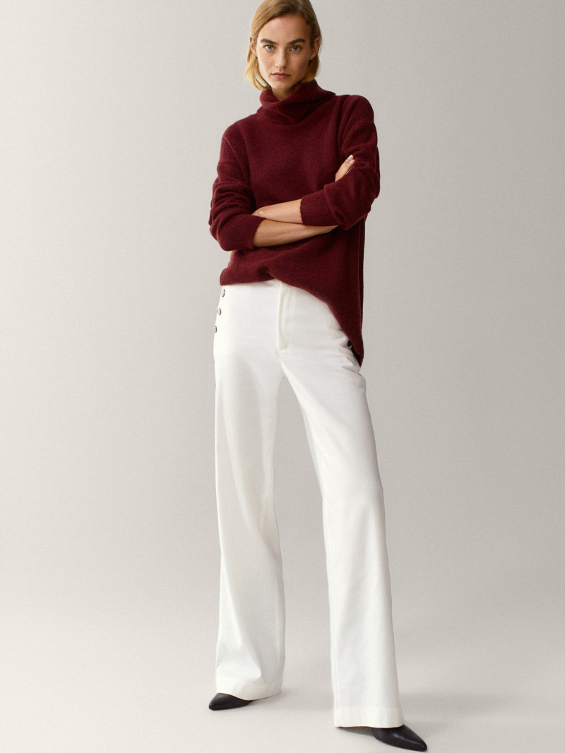 Maartje Verhoef featured in  the Massimo Dutti catalogue for Fall 2020