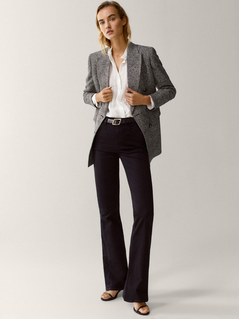 Maartje Verhoef featured in  the Massimo Dutti catalogue for Fall 2020