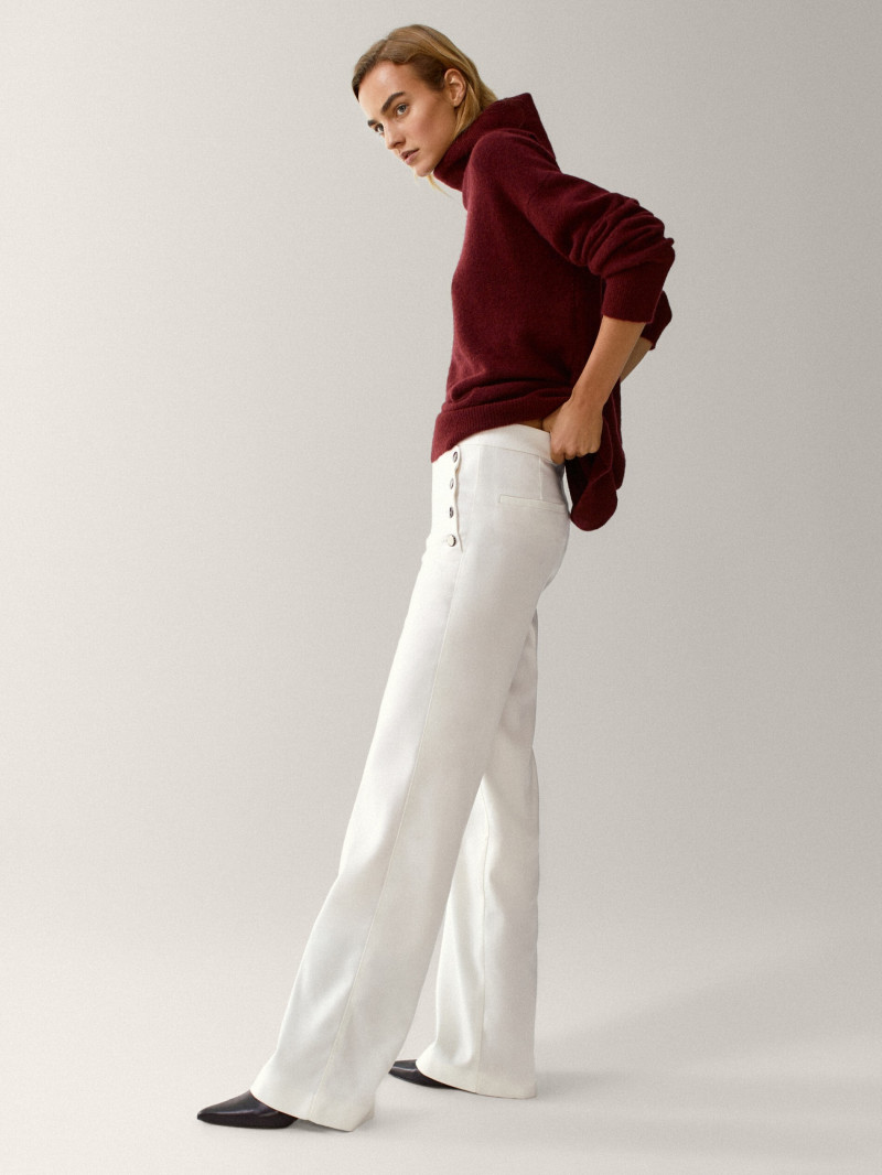 Maartje Verhoef featured in  the Massimo Dutti catalogue for Fall 2020