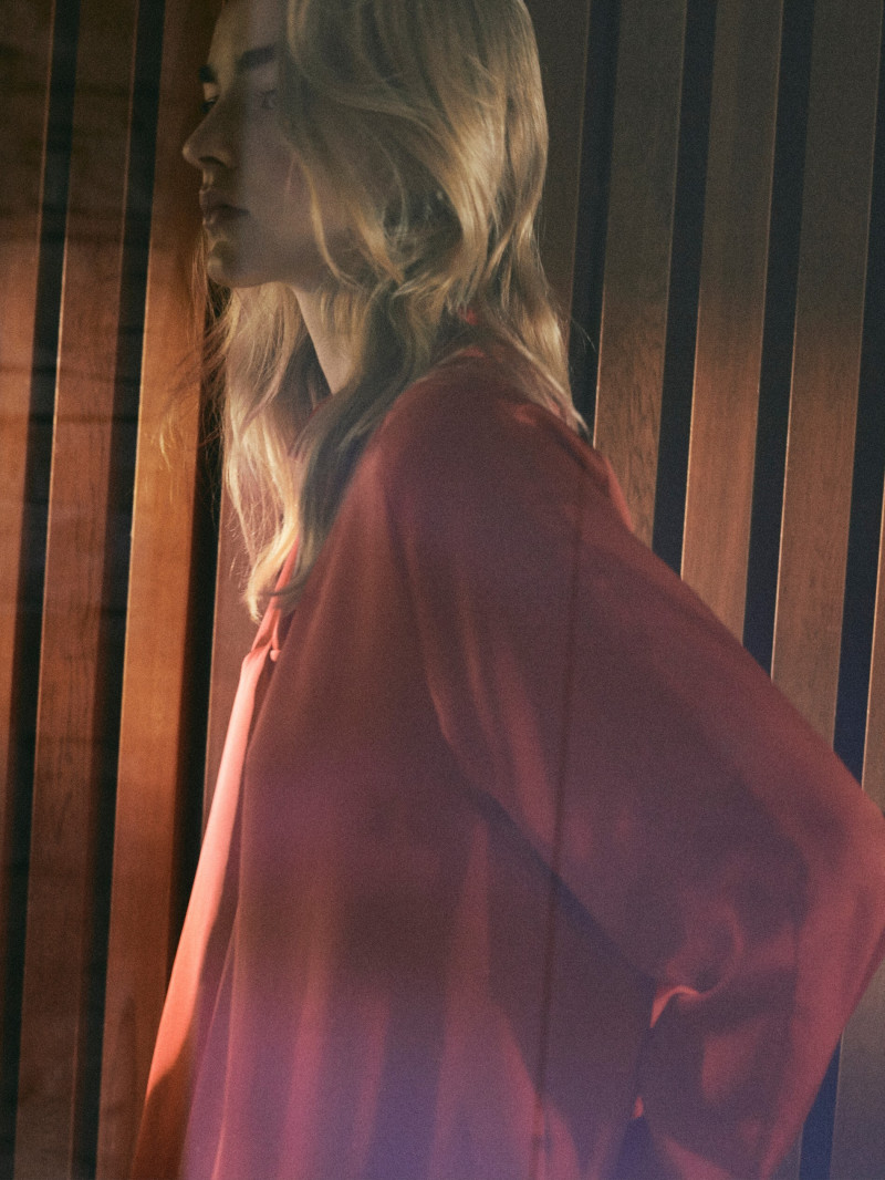 Maartje Verhoef featured in  the Massimo Dutti catalogue for Fall 2020