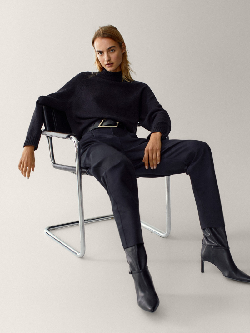 Maartje Verhoef featured in  the Massimo Dutti catalogue for Fall 2020