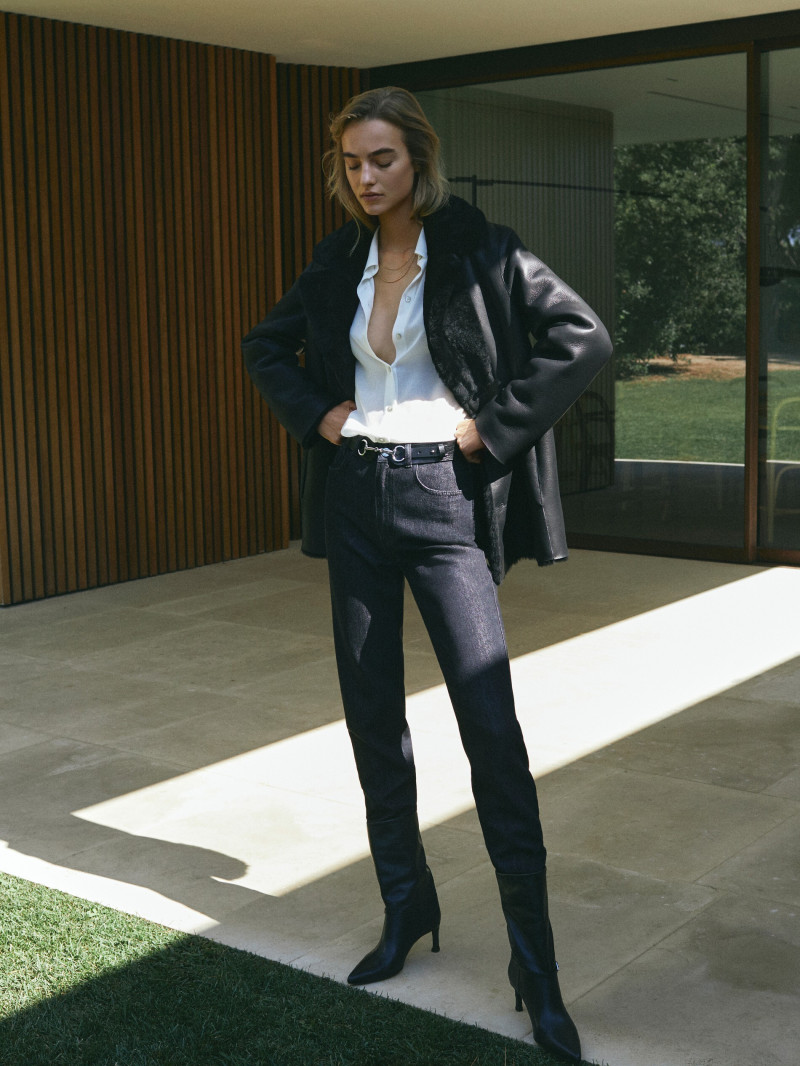 Maartje Verhoef featured in  the Massimo Dutti catalogue for Fall 2020