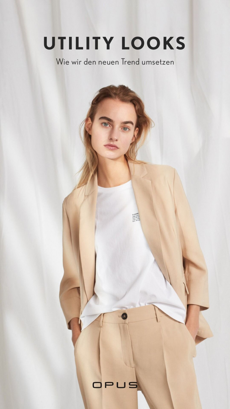 Maartje Verhoef featured in  the Opus lookbook for Spring/Summer 2020