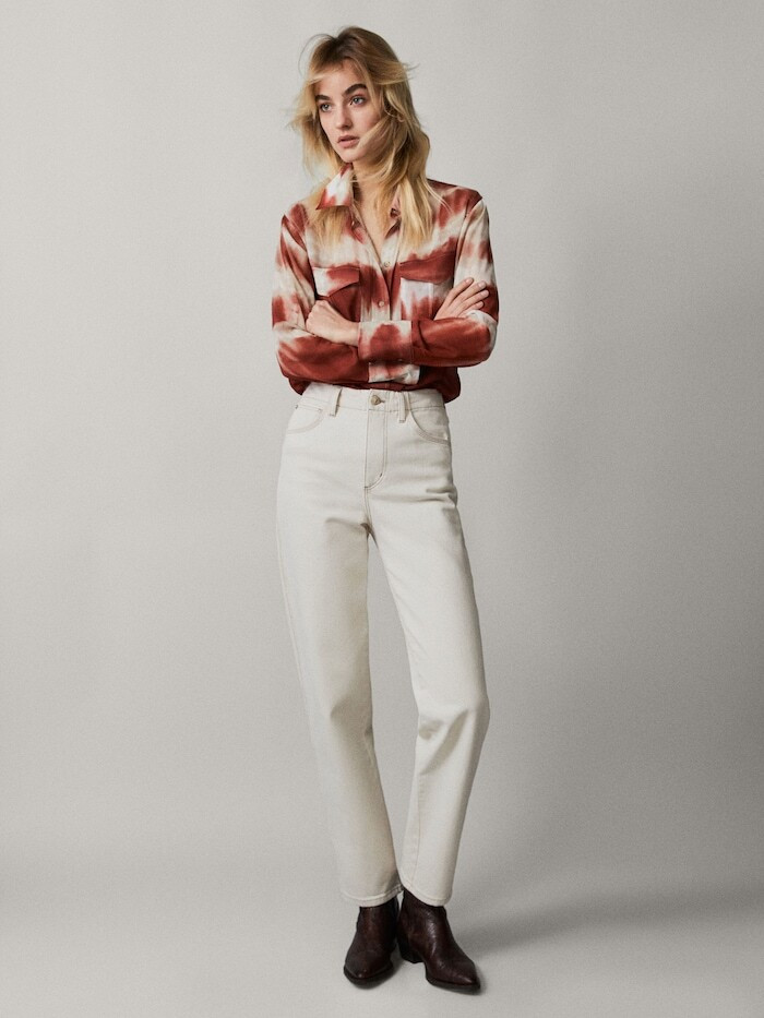 Maartje Verhoef featured in  the Massimo Dutti catalogue for Spring/Summer 2019