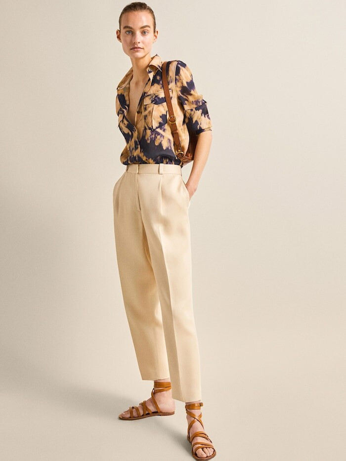 Maartje Verhoef featured in  the Massimo Dutti catalogue for Spring/Summer 2019