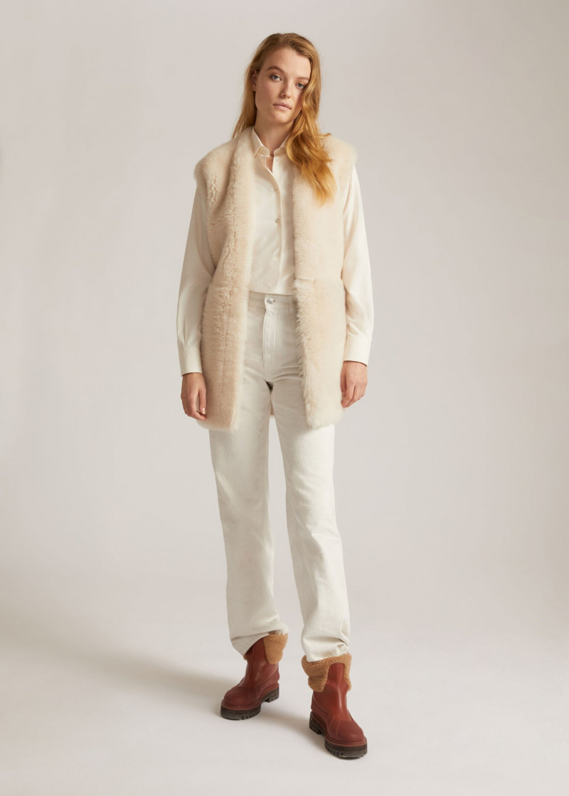 Roos Abels featured in  the Loro Piana lookbook for Pre-Fall 2022