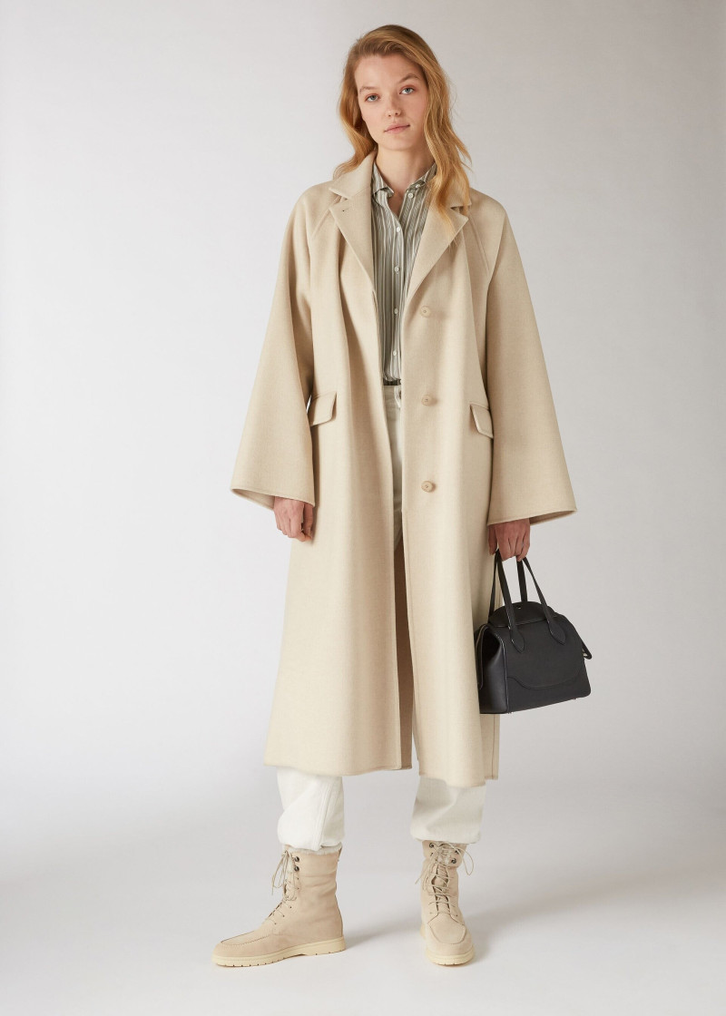 Roos Abels featured in  the Loro Piana lookbook for Pre-Fall 2022