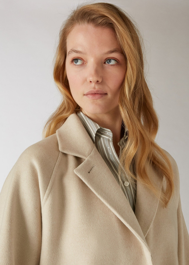 Roos Abels featured in  the Loro Piana lookbook for Pre-Fall 2022