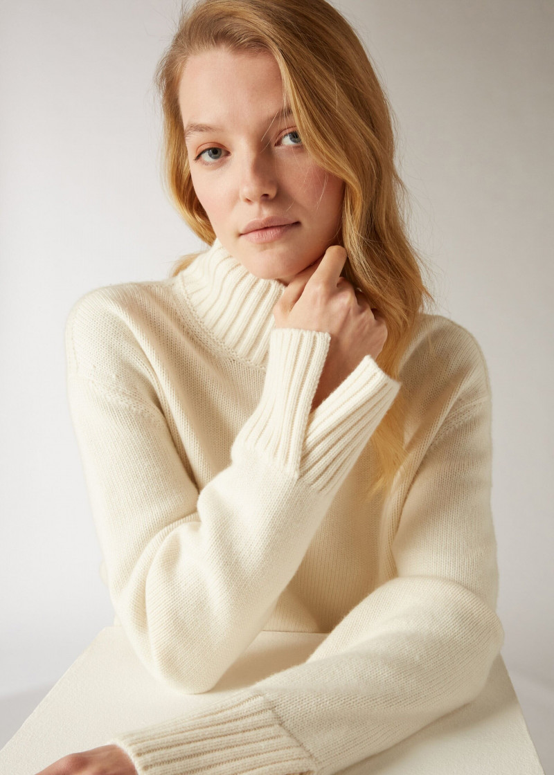 Roos Abels featured in  the Loro Piana lookbook for Pre-Fall 2022