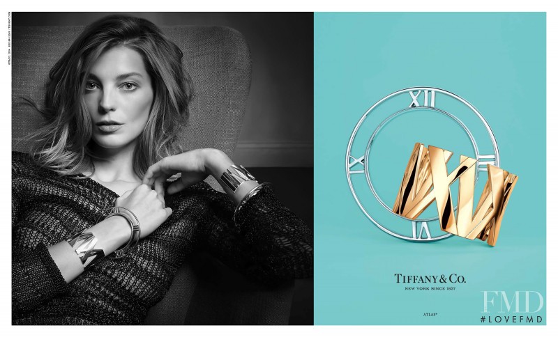 Daria Werbowy featured in  the Tiffany & Co. advertisement for Spring/Summer 2014