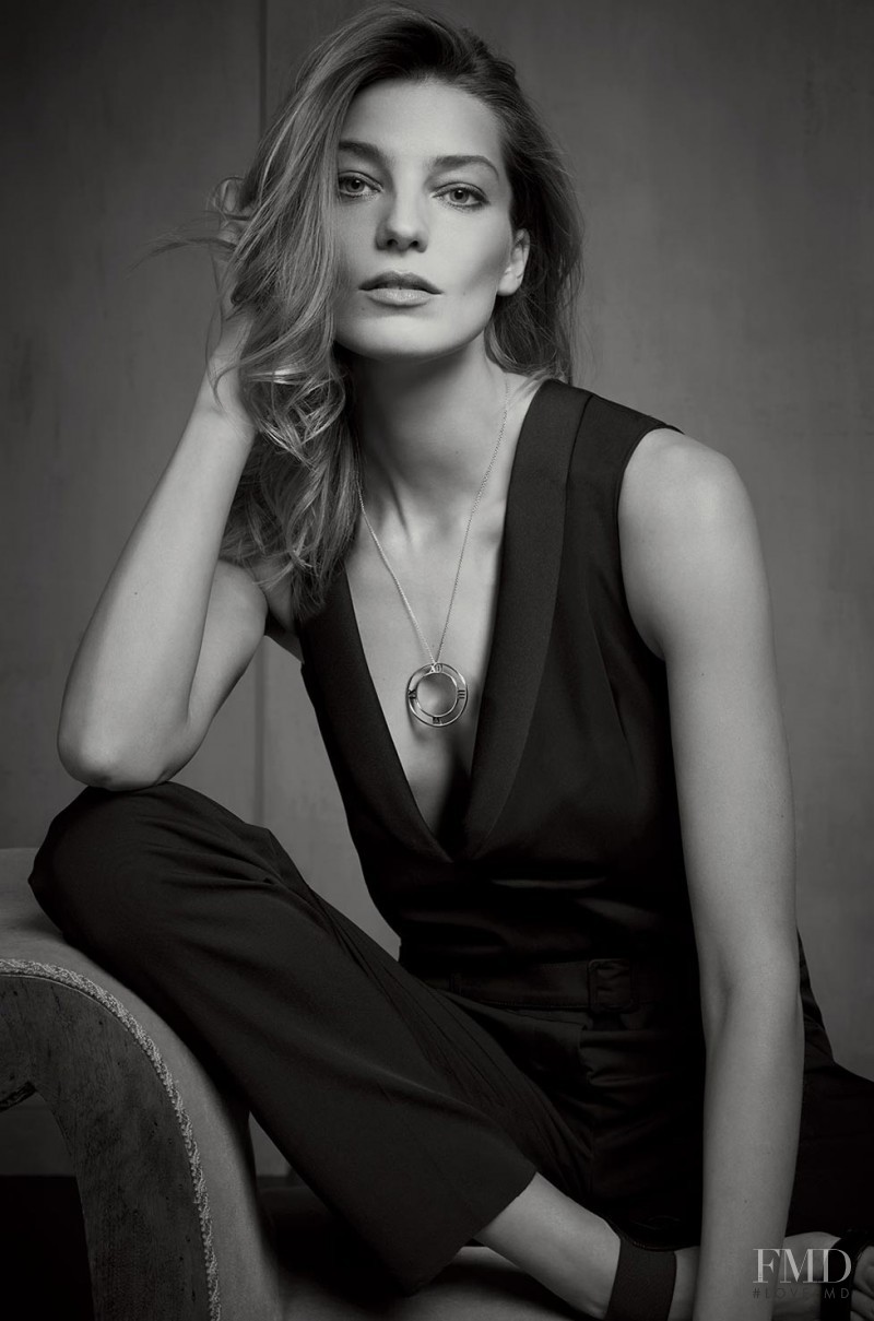 Daria Werbowy featured in  the Tiffany & Co. advertisement for Spring/Summer 2014