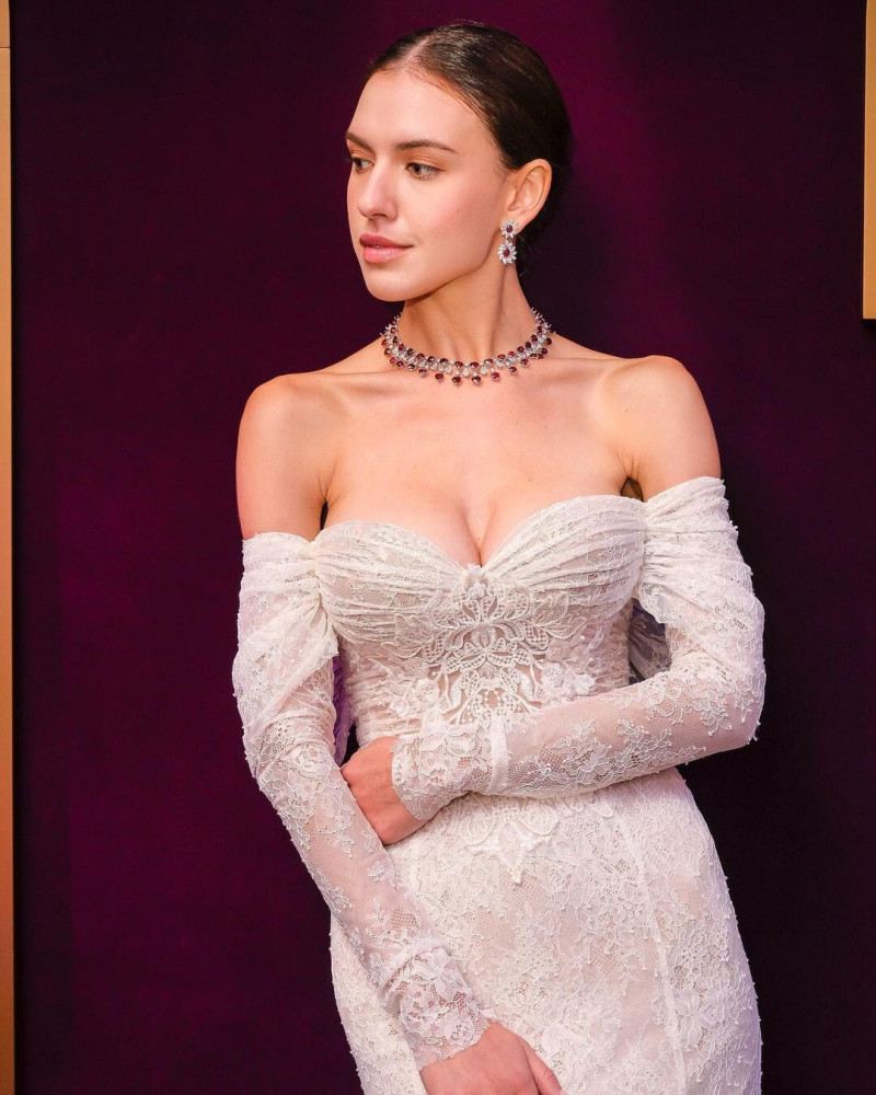 Irina Illichova featured in  the Chopard advertisement for Winter 2022