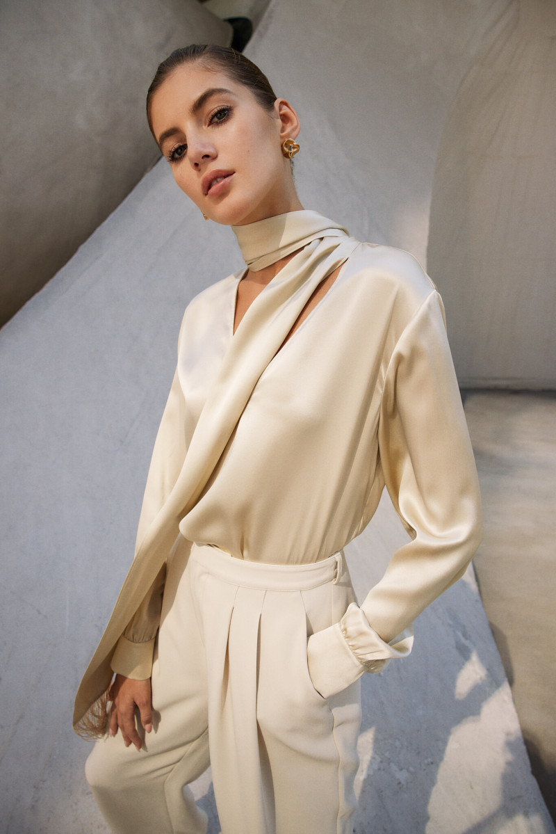 Valery Kaufman featured in  the Cinq à Sept lookbook for Spring/Summer 2023