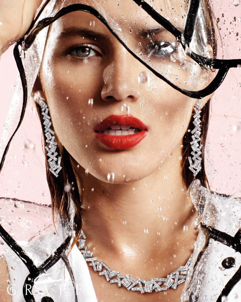 Valery Kaufman featured in  the Graff Diamonds advertisement for Spring/Summer 2019