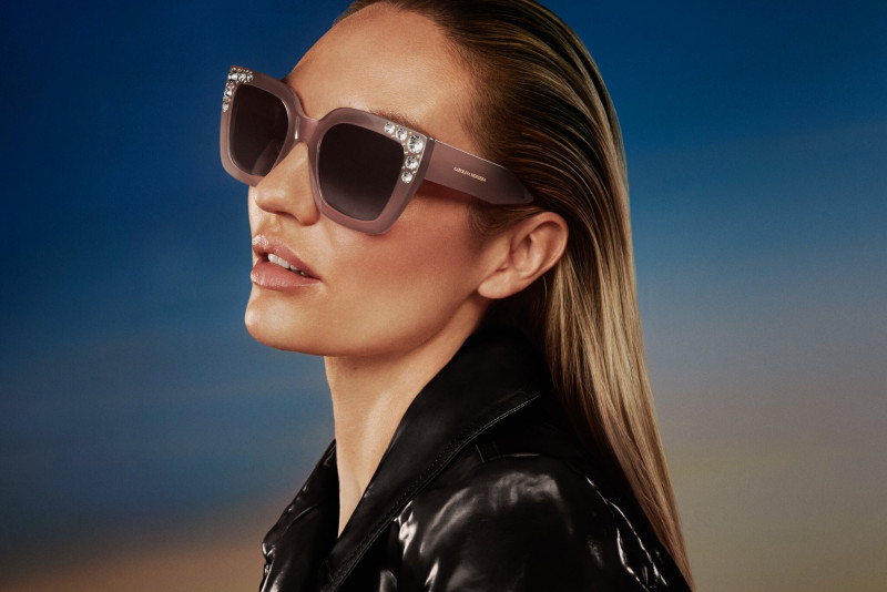 Candice Swanepoel featured in  the Carolina Herrera Eyewear advertisement for Spring/Summer 2023