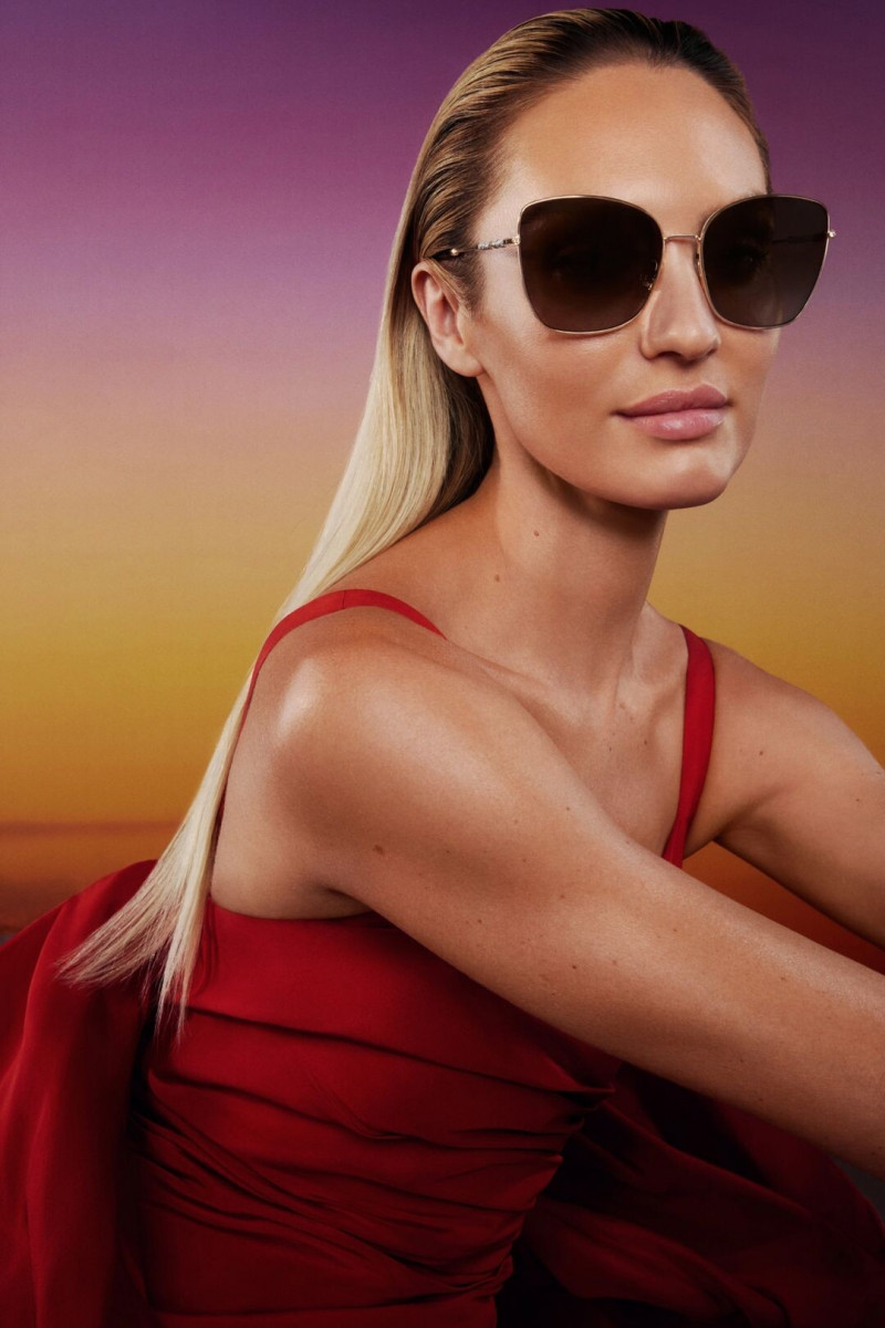 Candice Swanepoel featured in  the Carolina Herrera Eyewear advertisement for Spring/Summer 2023