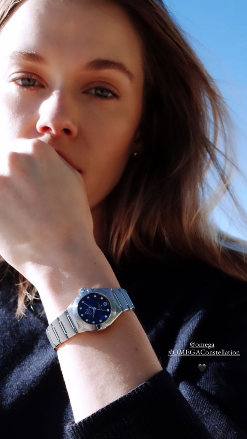 Victoria Lee featured in  the Omega Social Media advertisement for Autumn/Winter 2022