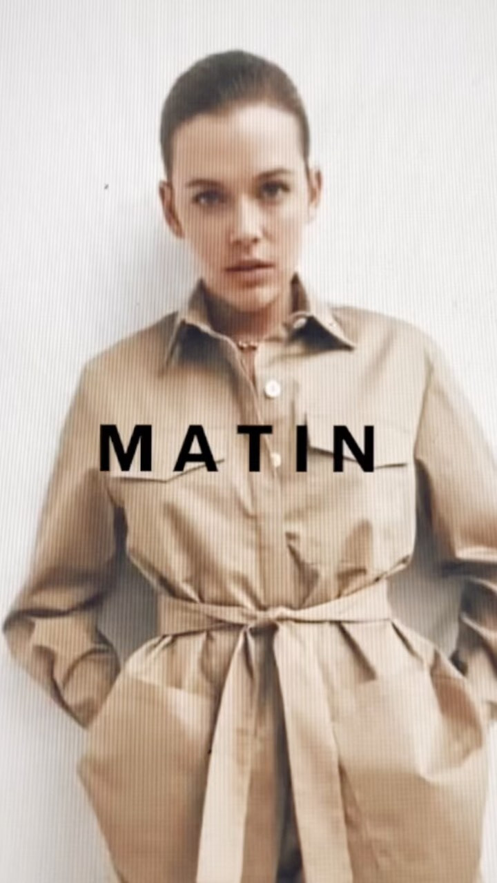 Victoria Lee featured in  the Matin Studio lookbook for Autumn/Winter 2022