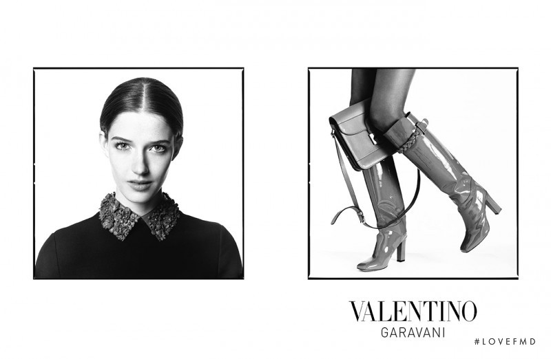 Josephine van Delden featured in  the Valentino advertisement for Autumn/Winter 2014