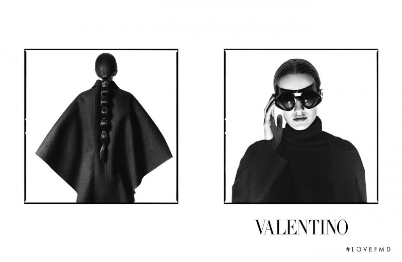 Josephine van Delden featured in  the Valentino advertisement for Autumn/Winter 2014