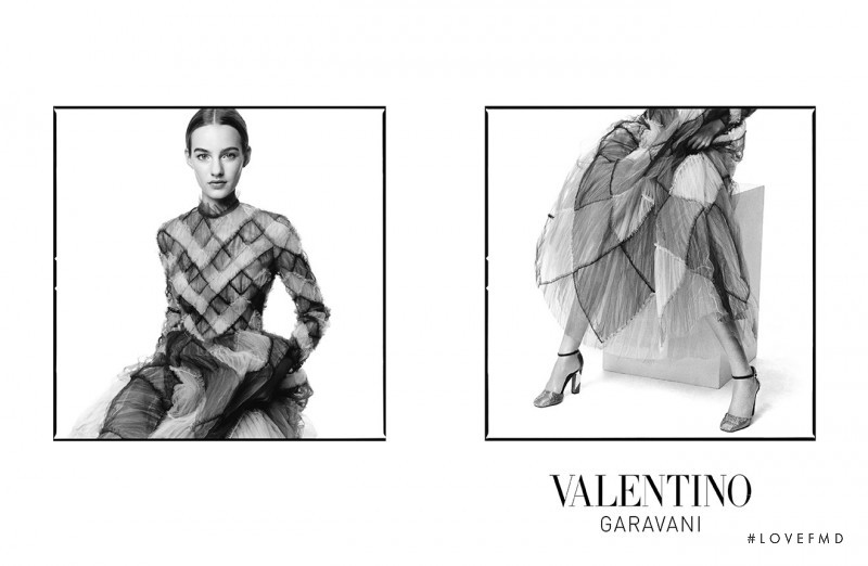 Maartje Verhoef featured in  the Valentino advertisement for Autumn/Winter 2014