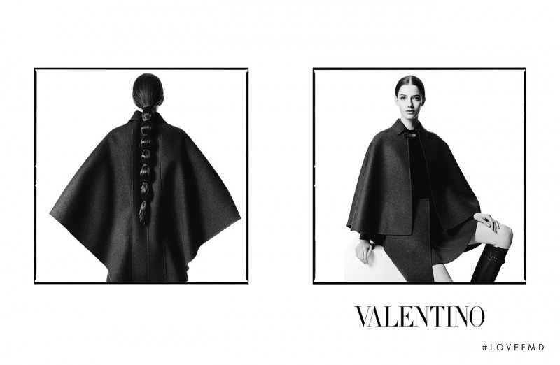 Josephine van Delden featured in  the Valentino advertisement for Autumn/Winter 2014