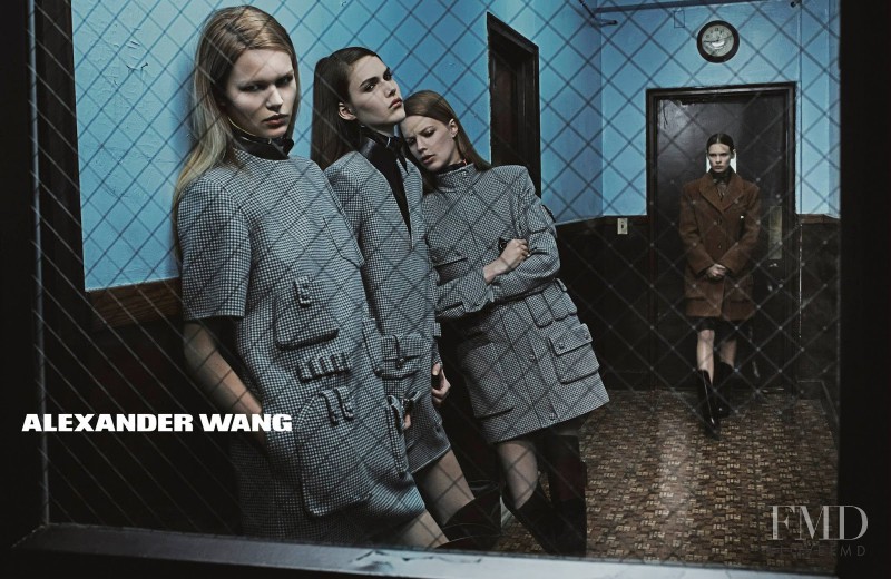 Anna Ewers featured in  the Alexander Wang advertisement for Autumn/Winter 2014