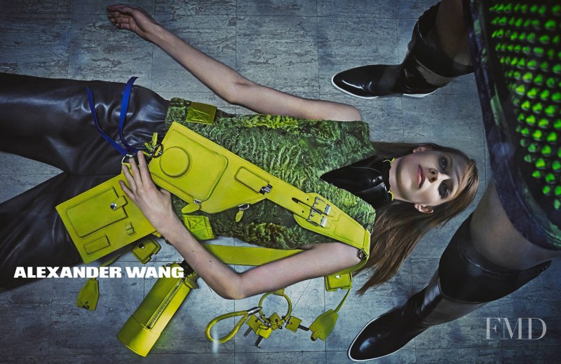 Lexi Boling featured in  the Alexander Wang advertisement for Autumn/Winter 2014