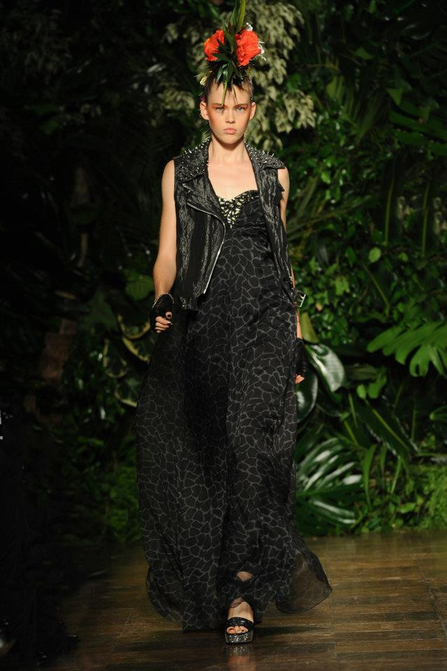 Victoria Lee featured in  the Philipp Plein fashion show for Spring/Summer 2012