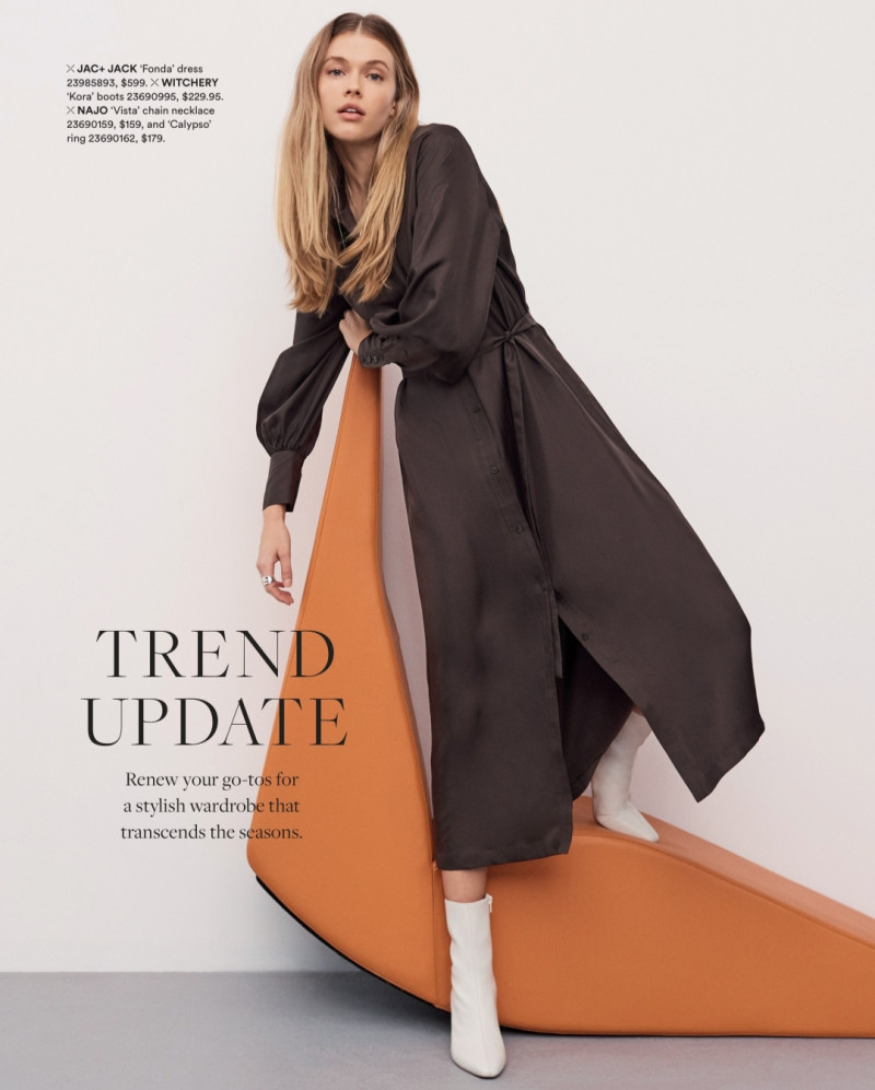 Victoria Lee featured in  the David Jones New Mood Style catalogue for Fall 2021