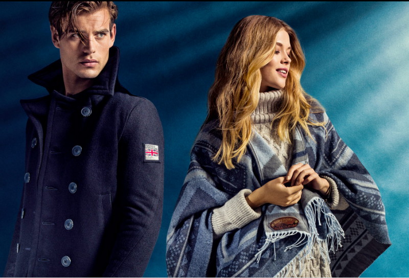 Victoria Lee featured in  the Superdry advertisement for Autumn/Winter 2015