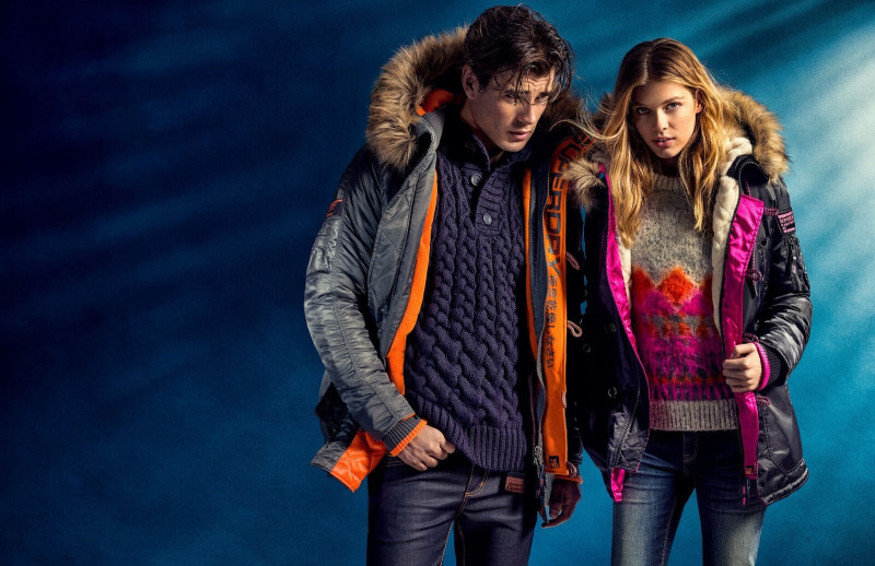 Victoria Lee featured in  the Superdry advertisement for Autumn/Winter 2015