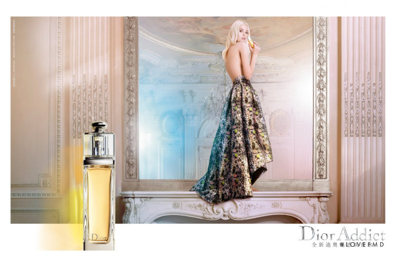Sasha Luss featured in  the Christian Dior Parfums "Dior Addict" Frangrance advertisement for Autumn/Winter 2014