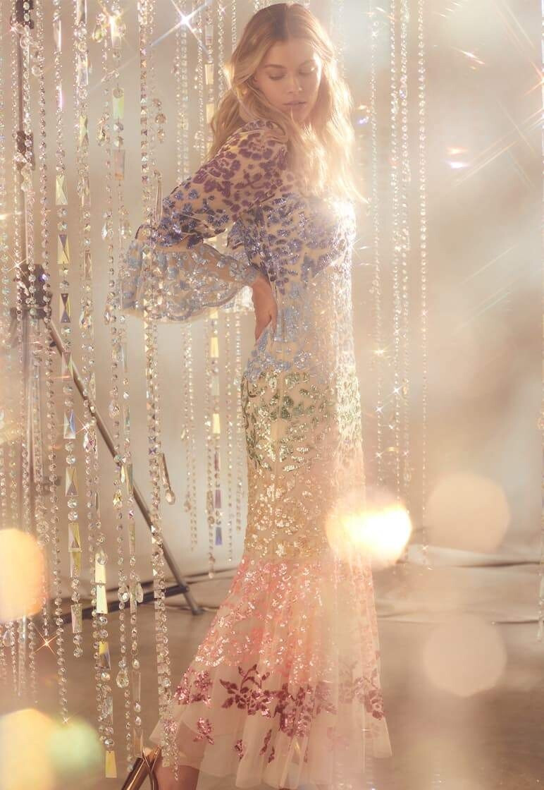 Victoria Lee featured in  the Needle & Thread lookbook for Summer 2020