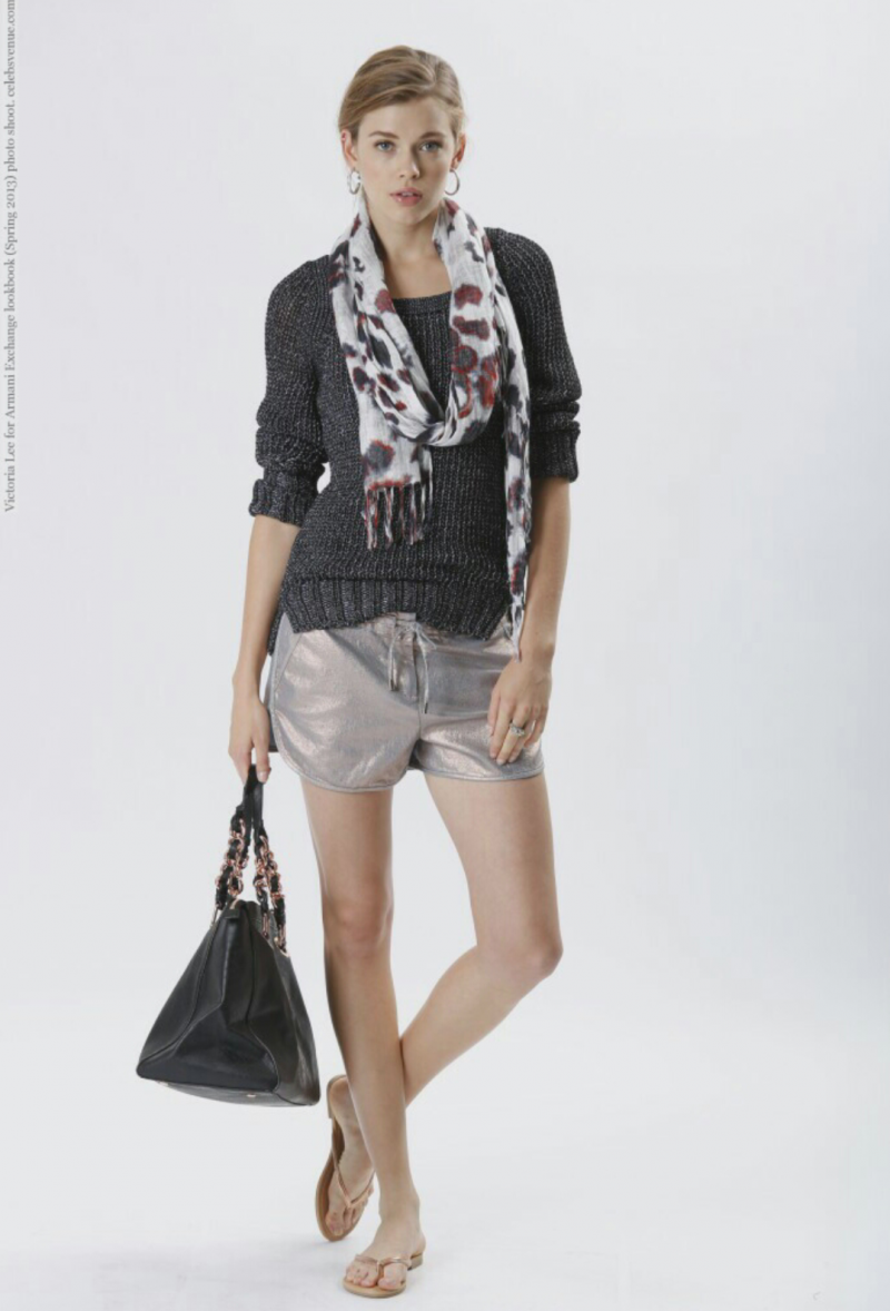 Victoria Lee featured in  the Armani Exchange lookbook for Spring/Summer 2013