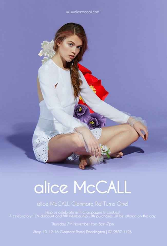 Victoria Lee featured in  the Alice McCall advertisement for Spring/Summer 2013