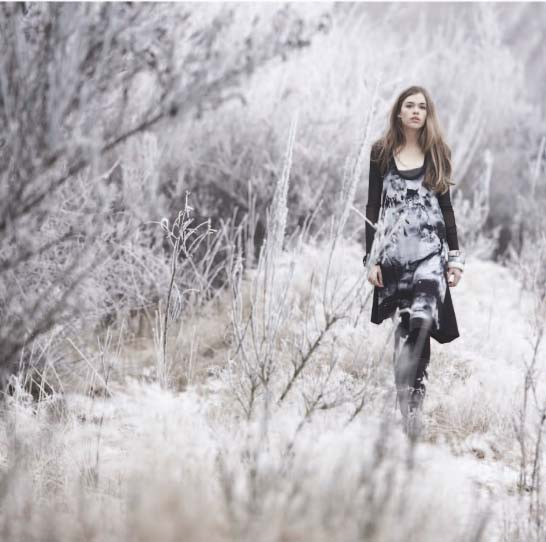 Victoria Lee featured in  the Roxy lookbook for Winter 2010