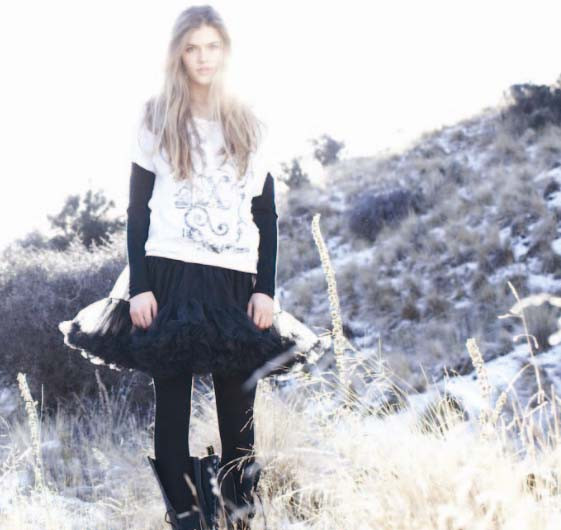 Victoria Lee featured in  the Roxy lookbook for Winter 2010