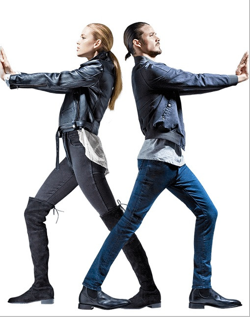 Victoria Lee featured in  the David Jones Denim Destiny advertisement for Autumn/Winter 2015