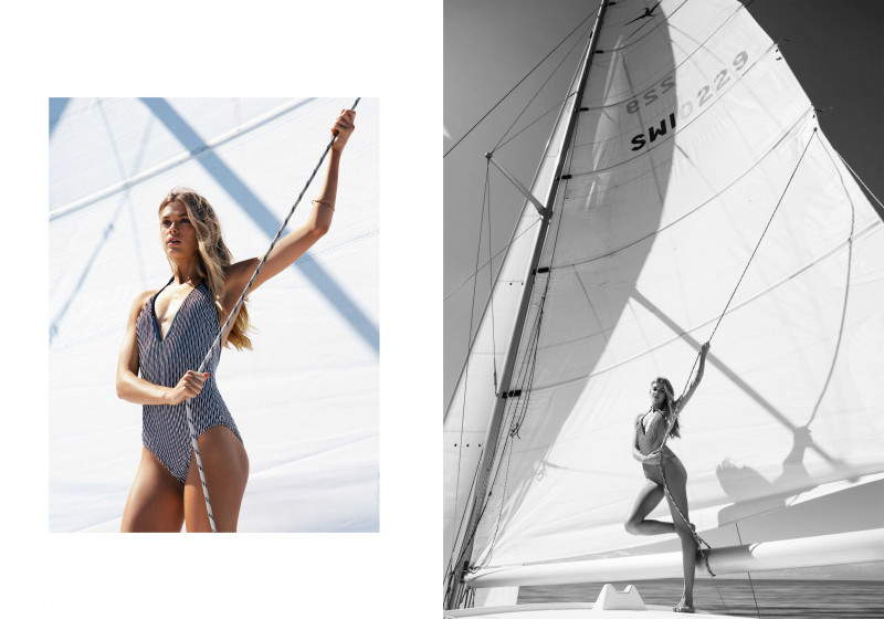 Victoria Lee featured in  the Koton Beachwear advertisement for Spring/Summer 2015